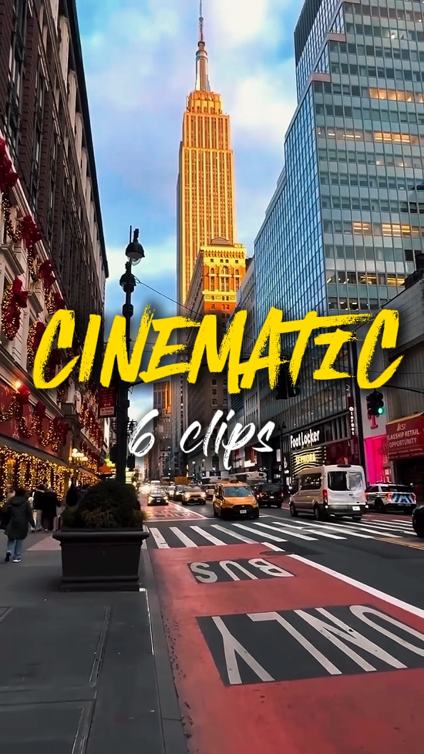 6 clips cinematic 