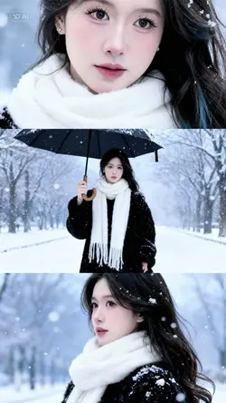 AI tách ảnh mùa đông