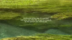 be the person u want