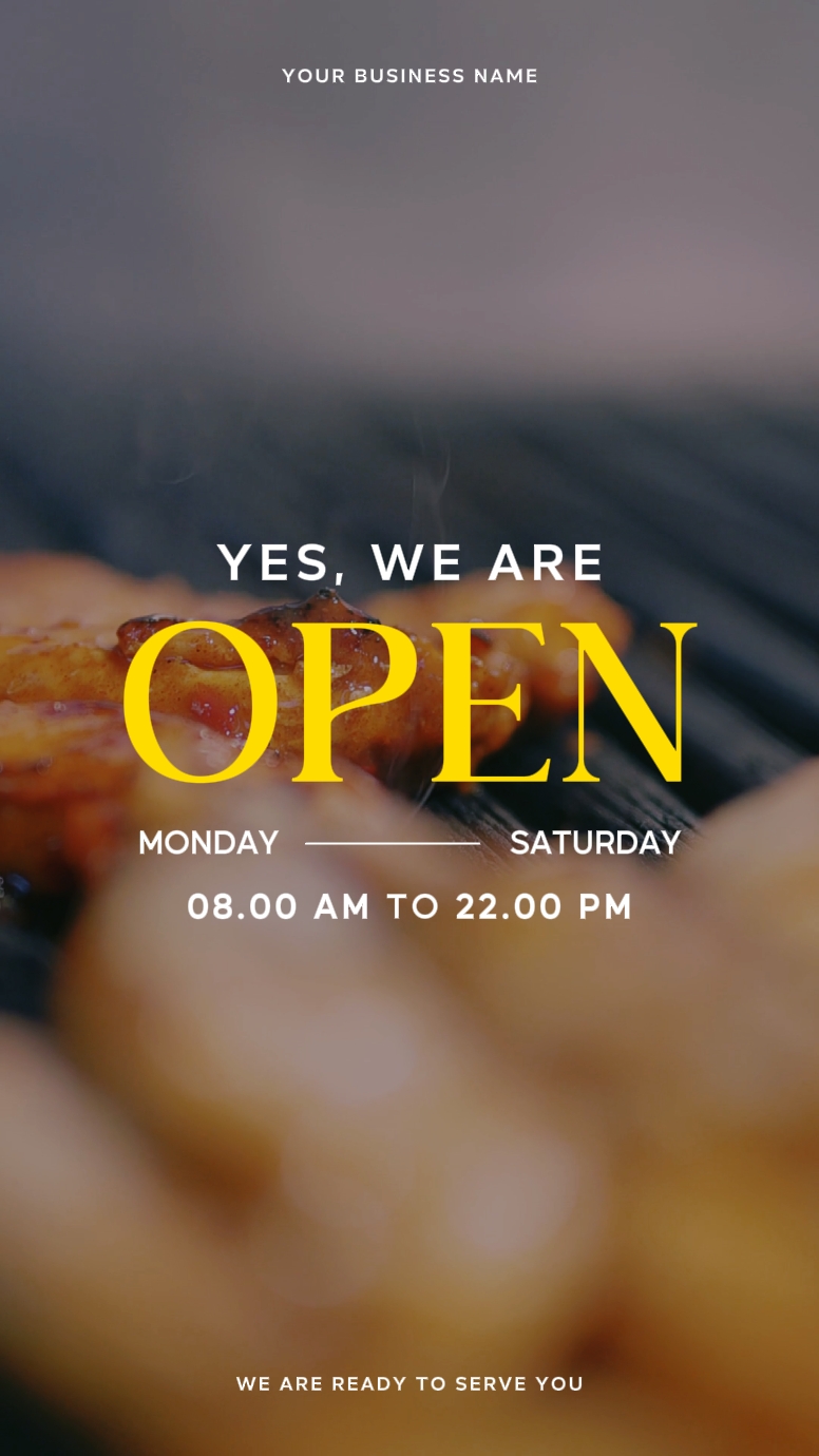 story : we are open