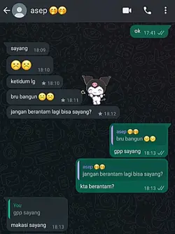 lucu stiker kuromi 