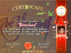 Yourself Certificate