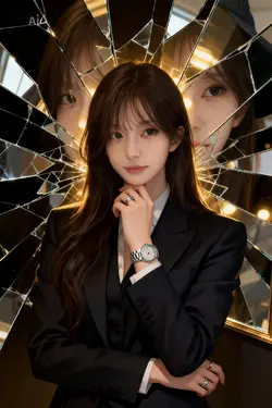 AI glass background 