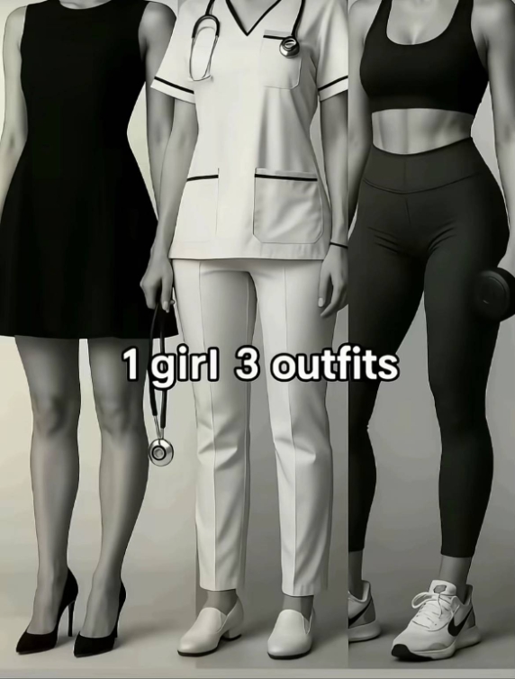 1 fille 3 tenues 
