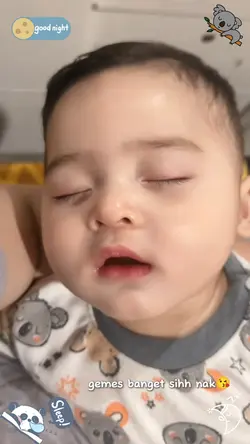 anak tidur gemes