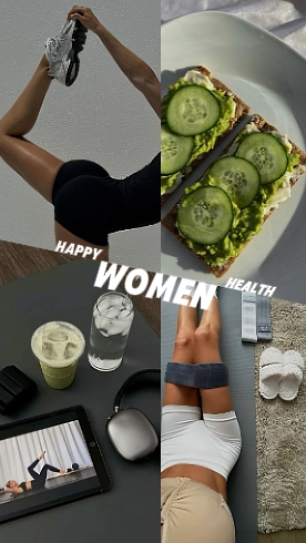 행복한 여성 건강 