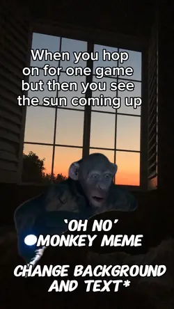 Oh no monkey meme
