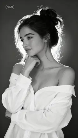 black and white