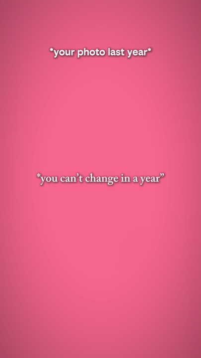 you can’t change