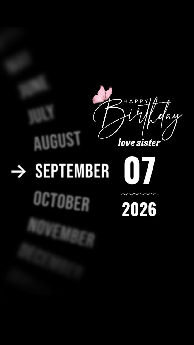 HBD SISTER 7 SEPTEMB