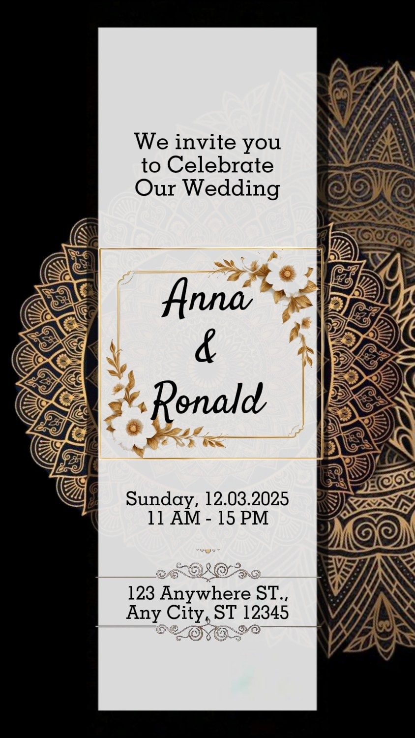 Convite de casamento