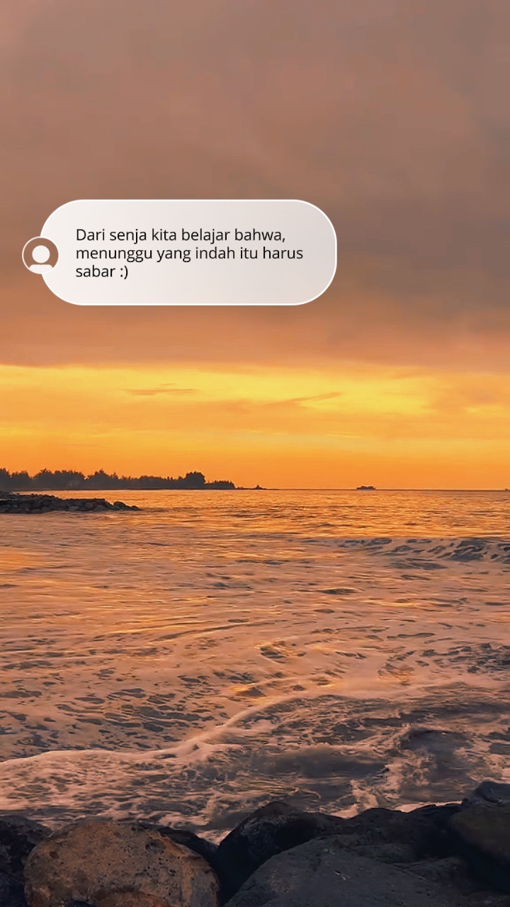 Belajar dari senja