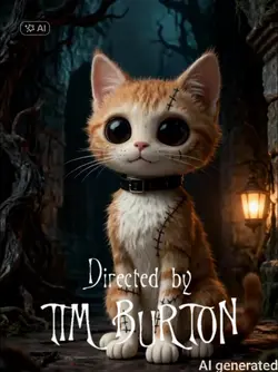 CAT TIM BURTON AI