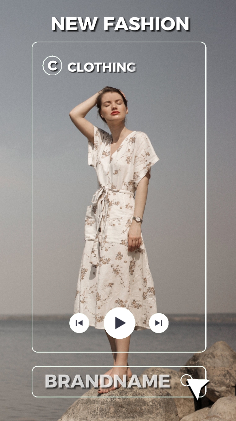 Nueva Recreación De IU De Ropa De Moda En Estilo TikTok 