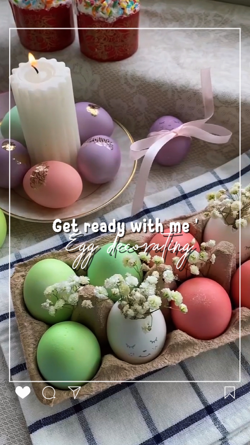 Decoração de ovos GRWM
