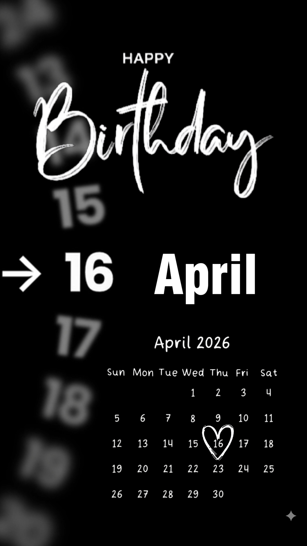 SELAMAT ULANG TAHUN 16 APRIL