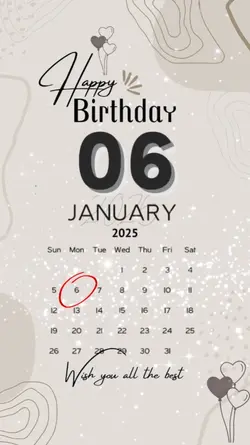 birthday 6 Jan 2025