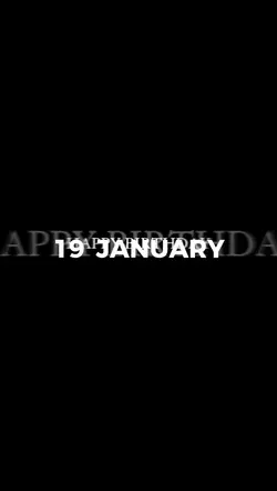 HBD 19 JANUARY