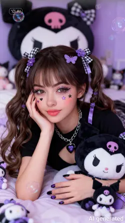 Kuromi Photoshoot AI