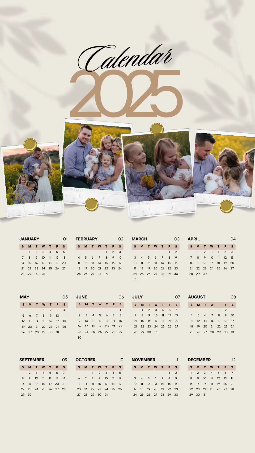 Calendário 2025 
