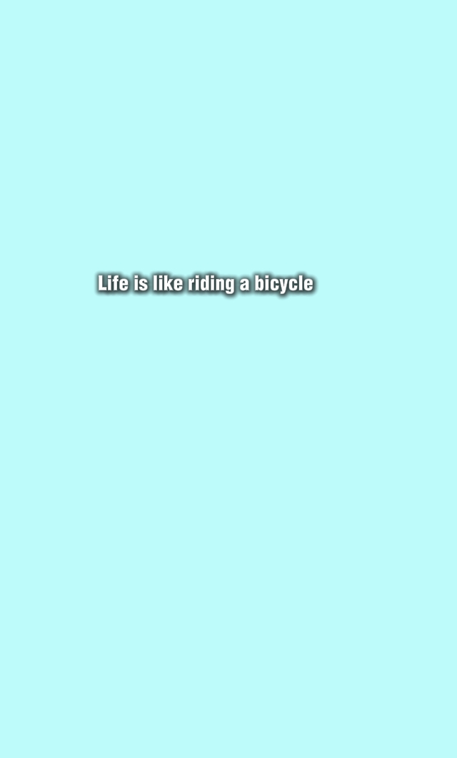 riding a bicycle 