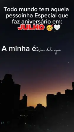 Aniversário em julho