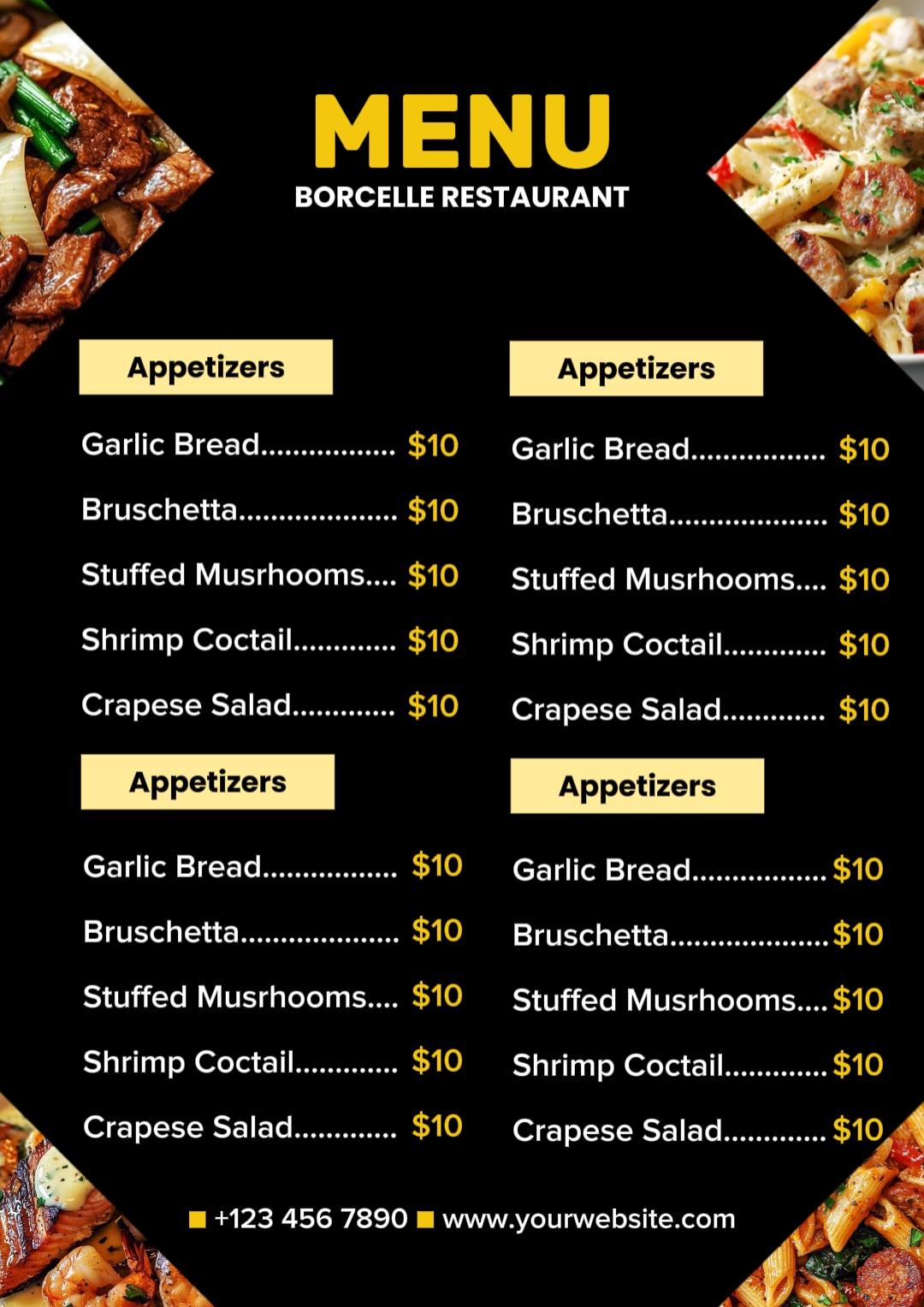 Cardápio de Comida