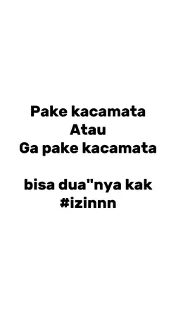pake kacamata x gak