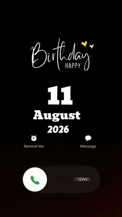 Hbd 11 August 2026 