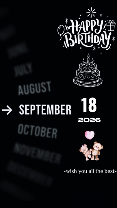 Hbd 18 September 