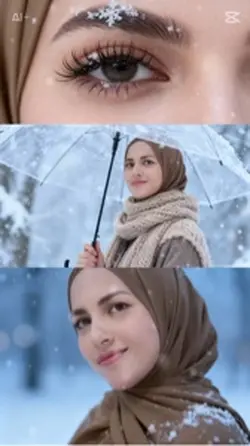 Hijab salju 