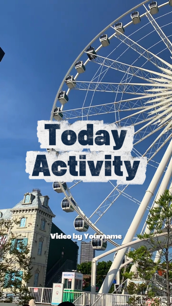 Activité d'aujourd'hui