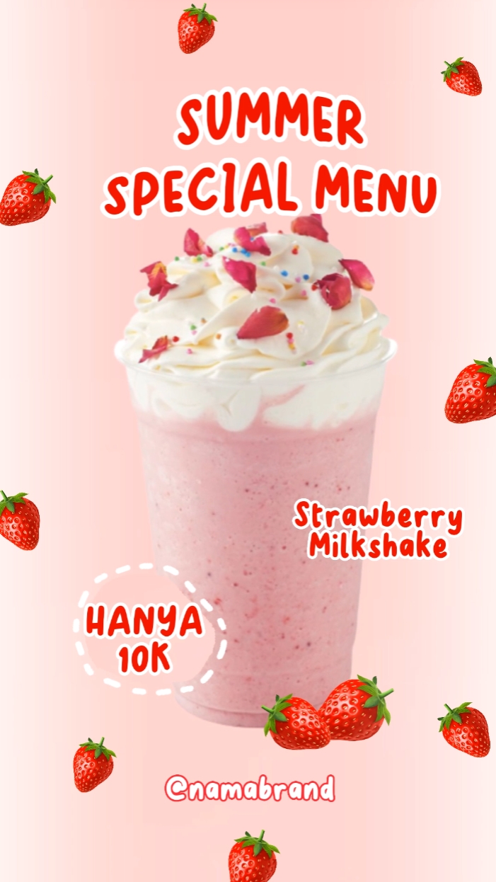 Çilekli Milkshake