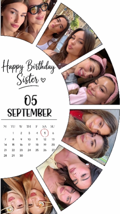 HBD SISTER 5 SEPTEMB