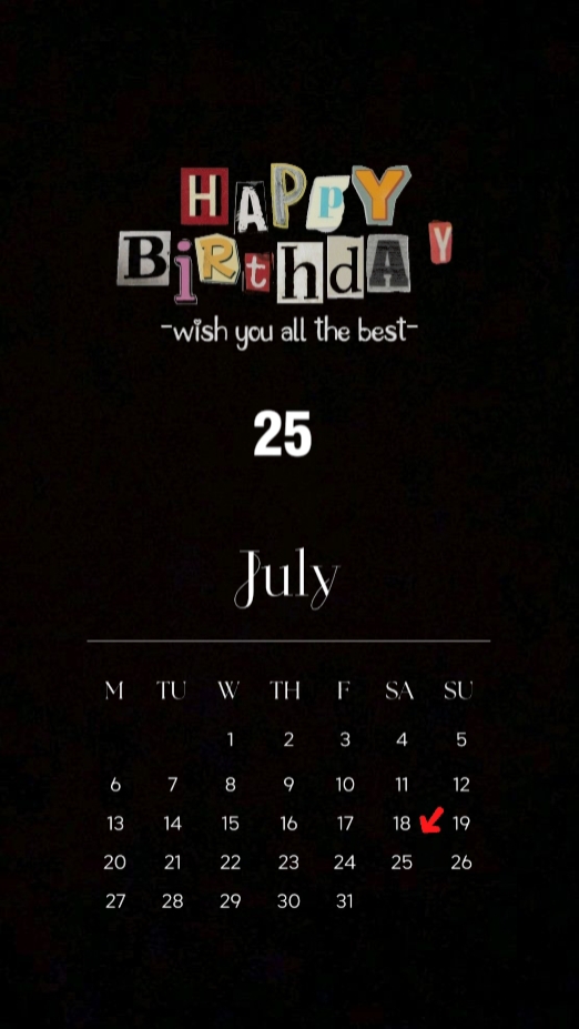 HBD 25 JUILLET