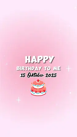 hbd to me 15 Oktober