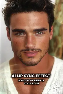 AI Lip sync effect