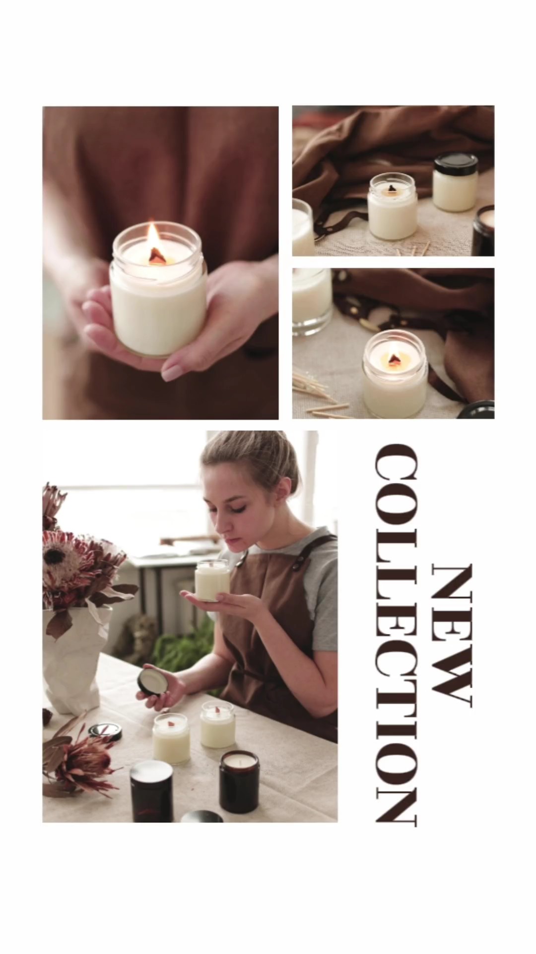 Duftkerzen Produktpräsentation im Tiktok-Stil