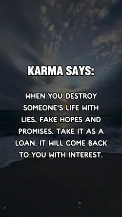 Karma Says: