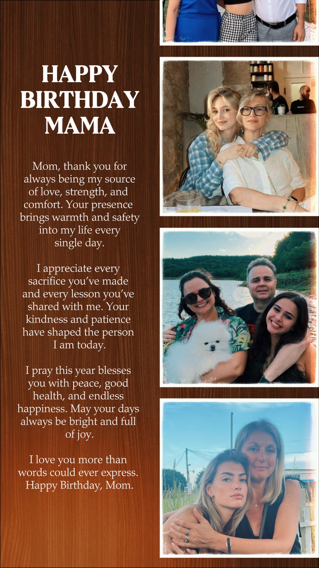 FELIZ ANIVERSÁRIO MAMÃE