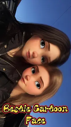 Bestie Cartoon Face 