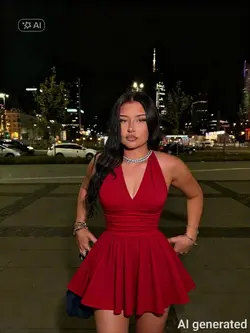 red dress