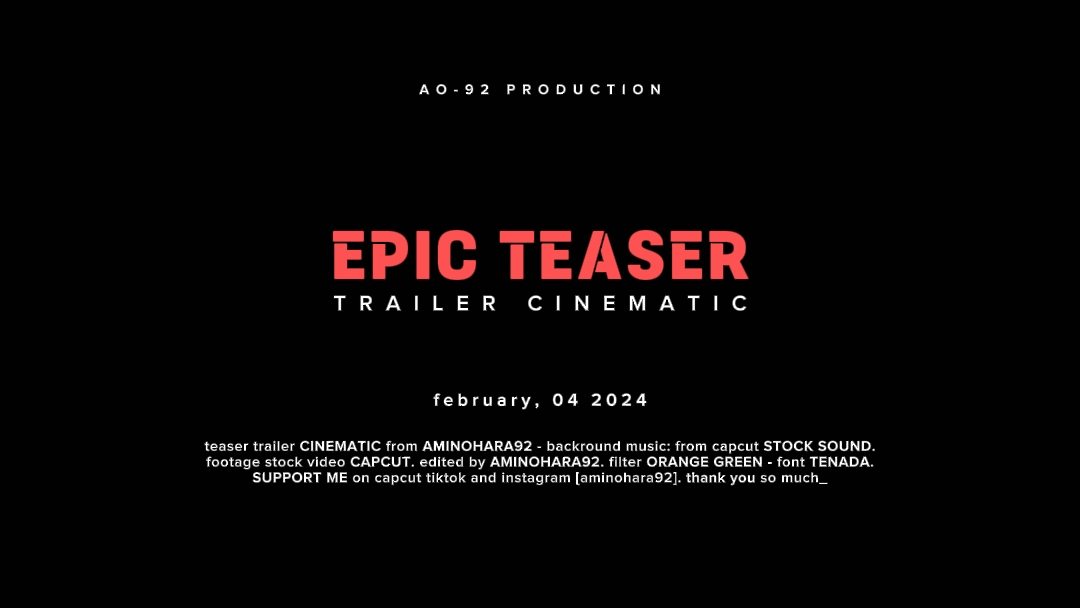 TRÁILER CINEMÁTICO