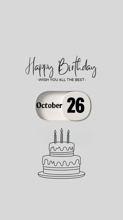 Birthday 26 October 