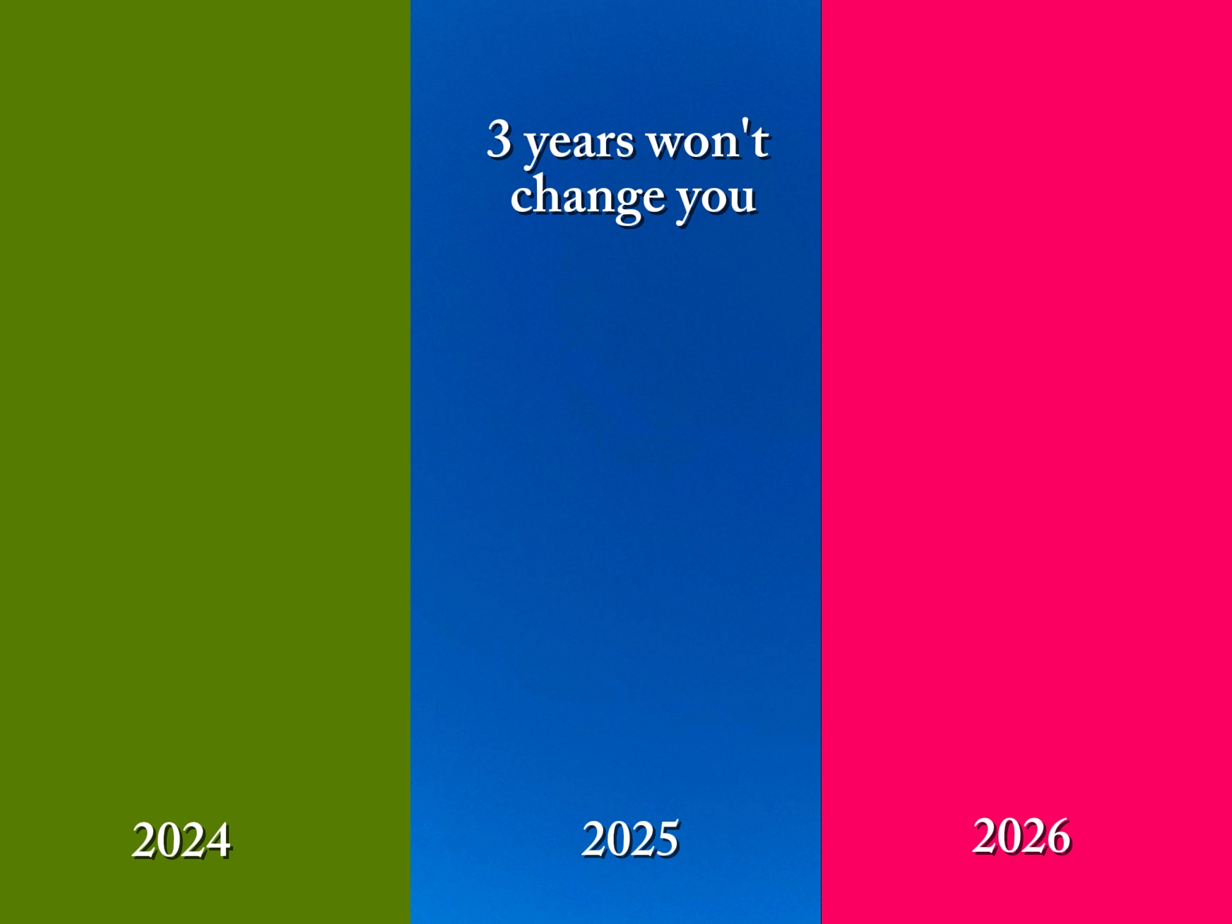 TRÊS ANOS 
