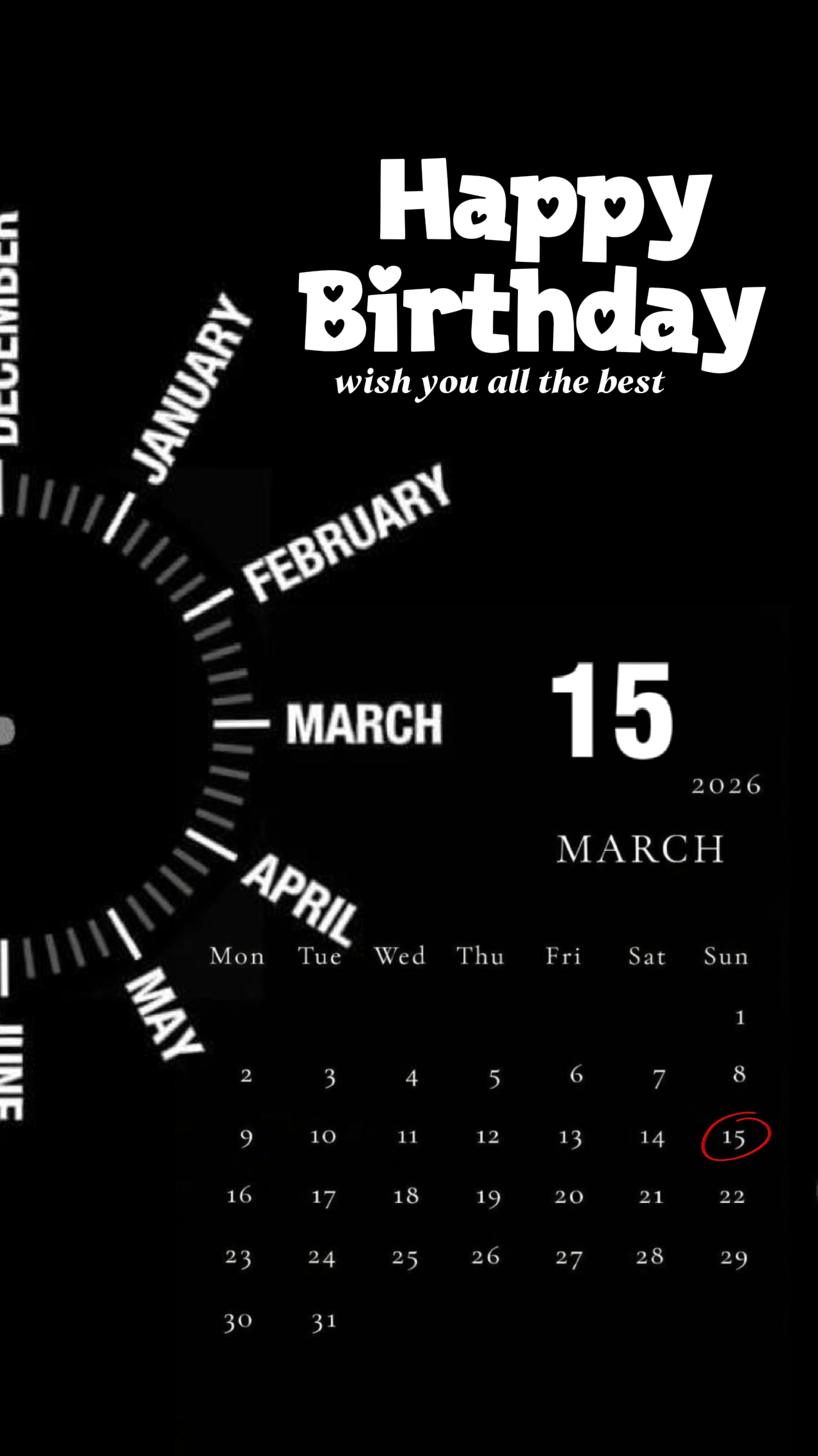 HBD 15 MARET 