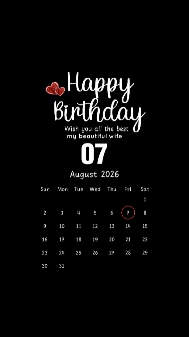 HBD ISTRI 07 AGUSTUS
