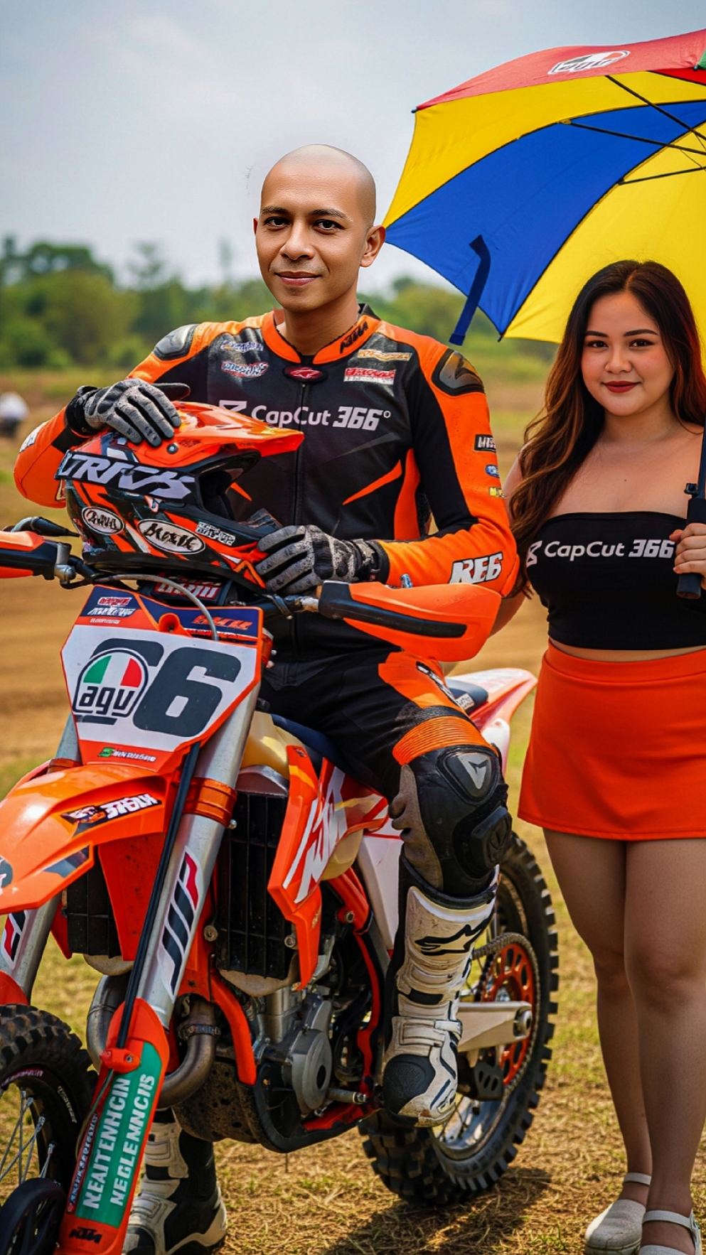 MotoCross Motociclista Profesional