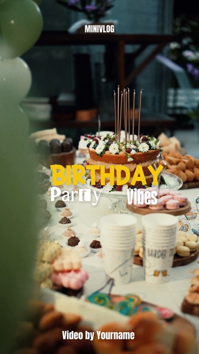 Vibrações De Festa De Aniversário