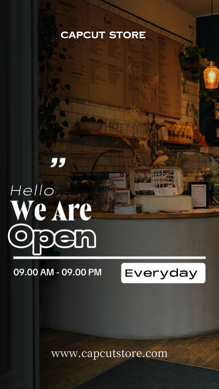 we are open